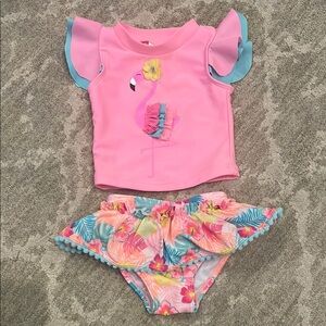 Pink Flamingo Baby Swim Set
